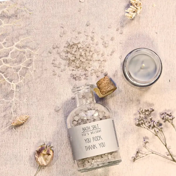 My Flame Lifestyle Spa giftbox - Bath salt and organic candle My Flame Lifestyle