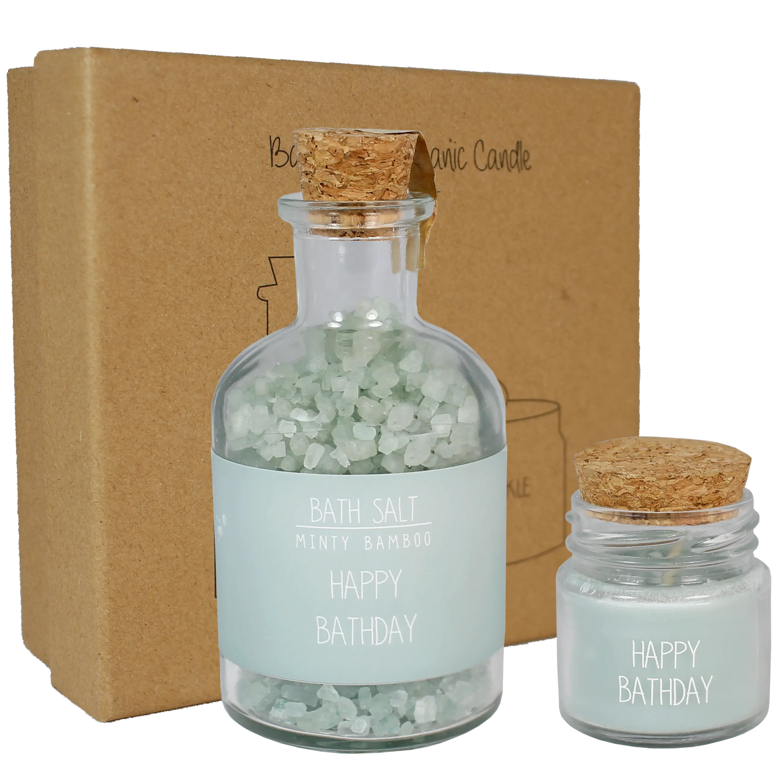My Flame Lifestyle Spa giftbox - Bath salt and organic candle My Flame Lifestyle