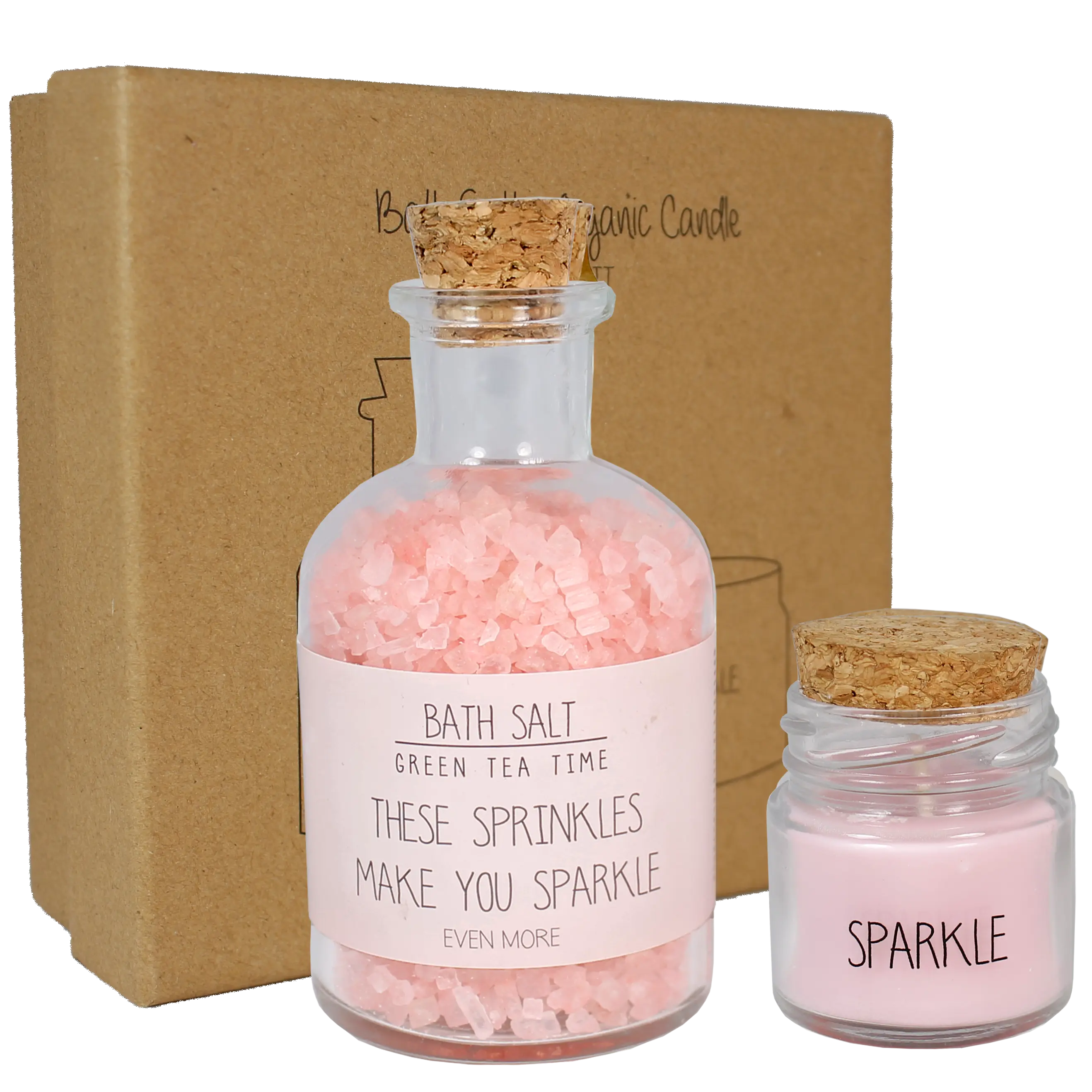 My Flame Lifestyle Spa giftbox - Bath salt and organic candle My Flame Lifestyle