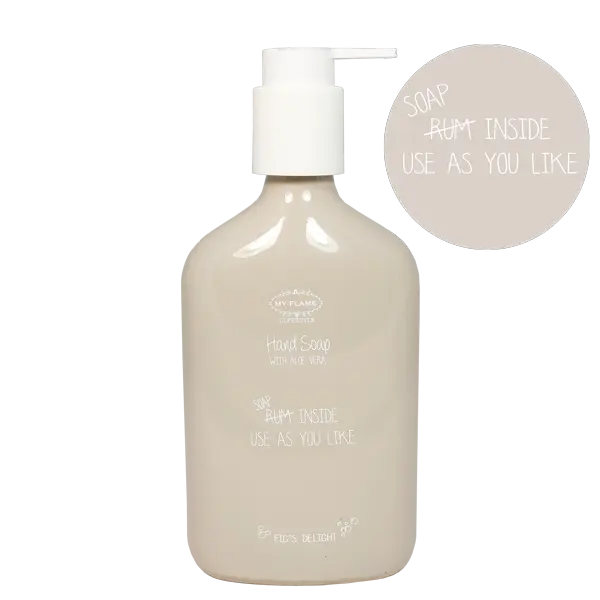 My Flame Lifestyle Hand soap in a glass bottle My Flame Lifestyle