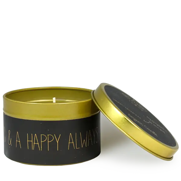 My Flame Lifestyle Medium Scented soy candle in tin (gold) My Flame Lifestyle