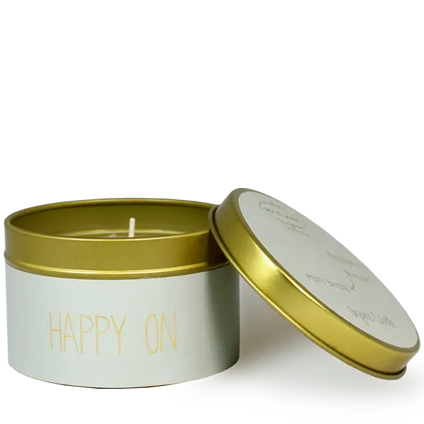My Flame Lifestyle Medium Scented soy candle in tin (gold) My Flame Lifestyle