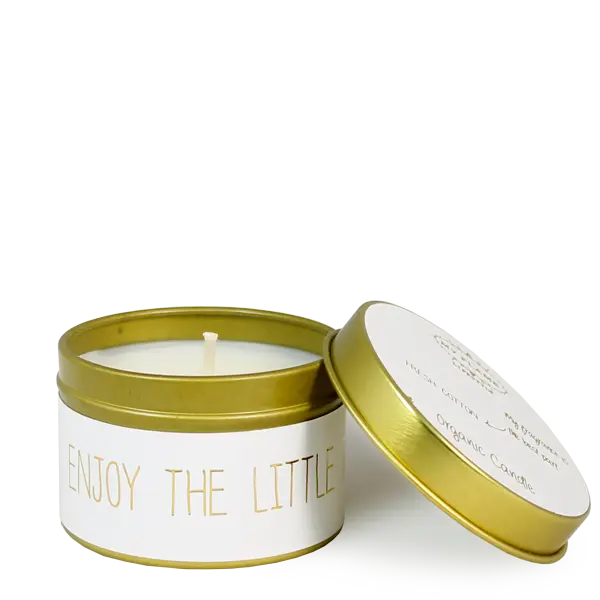 My Flame Lifestyle Medium Scented soy candle in tin (gold) My Flame Lifestyle
