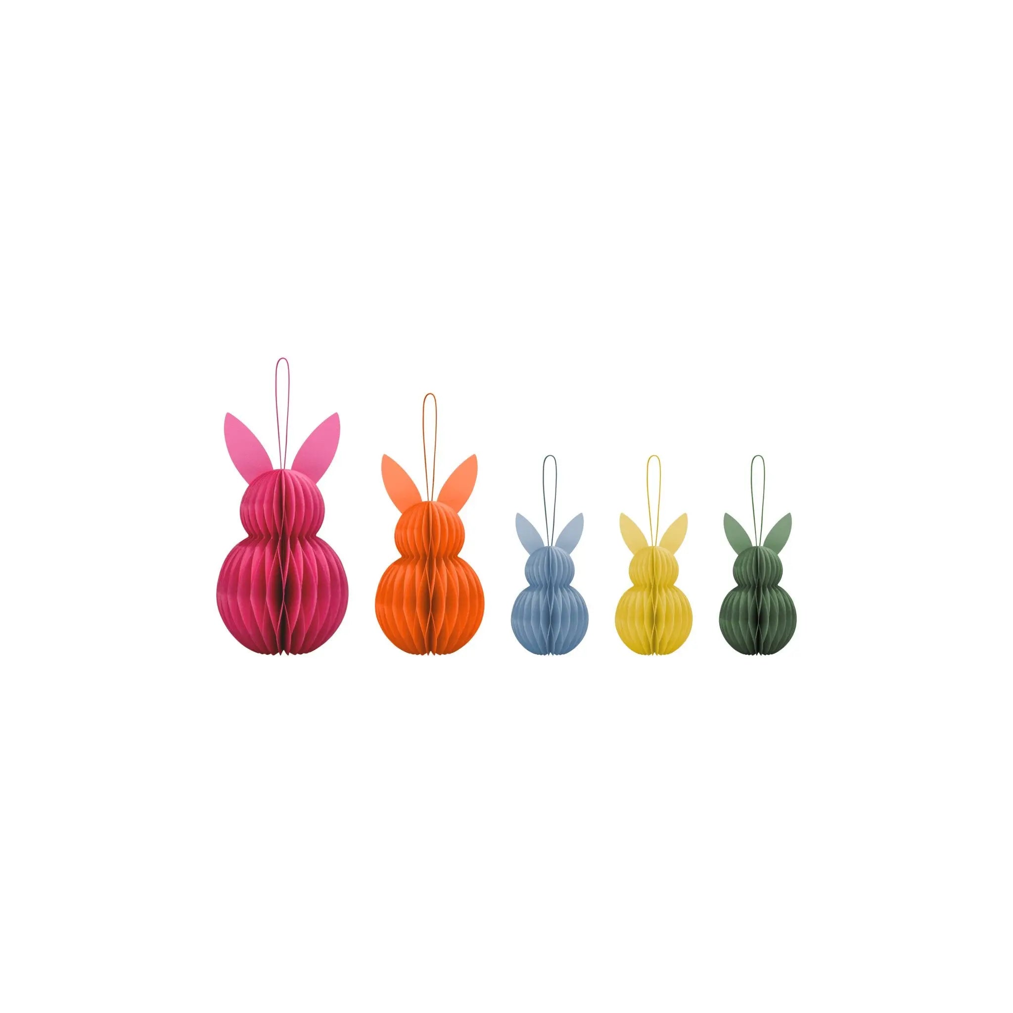 Tree ornaments Easter Bunnies, set of 5 Remember