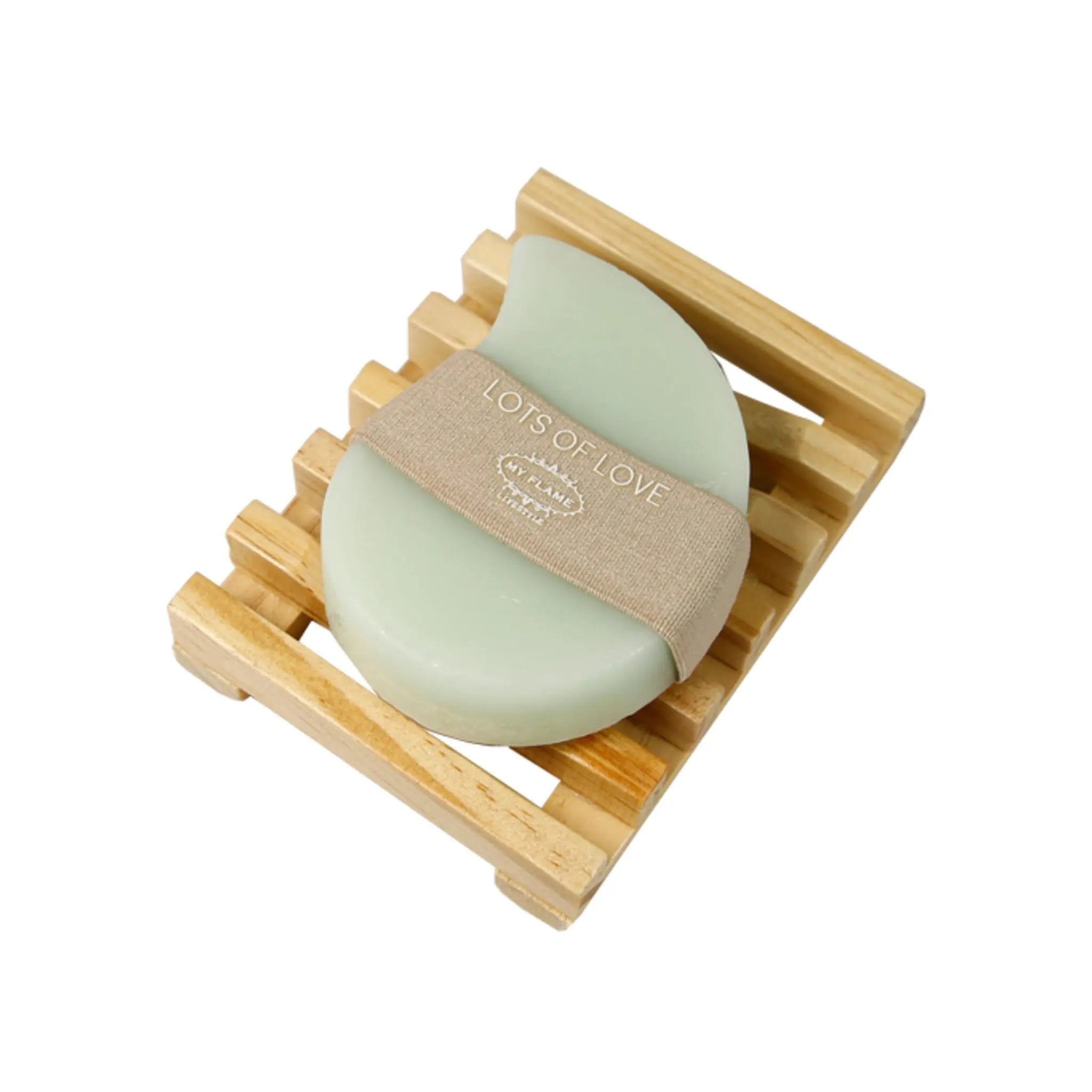 Body Wash and Sponge Gift Set Green / "Lots of love" My Flame Lifestyle